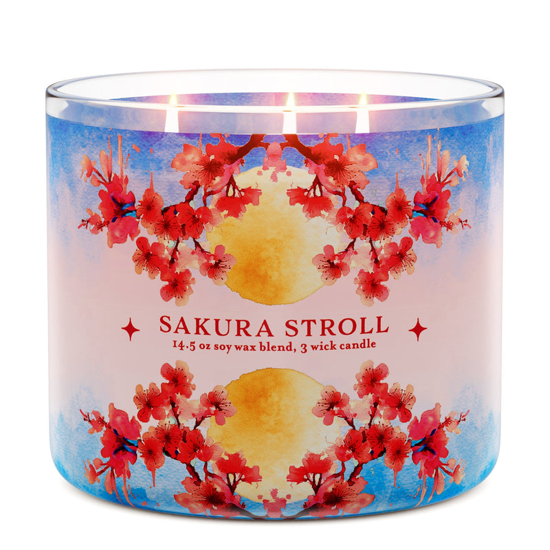 Sakura Stroll 3-Wick Candle 9h97a nhfme